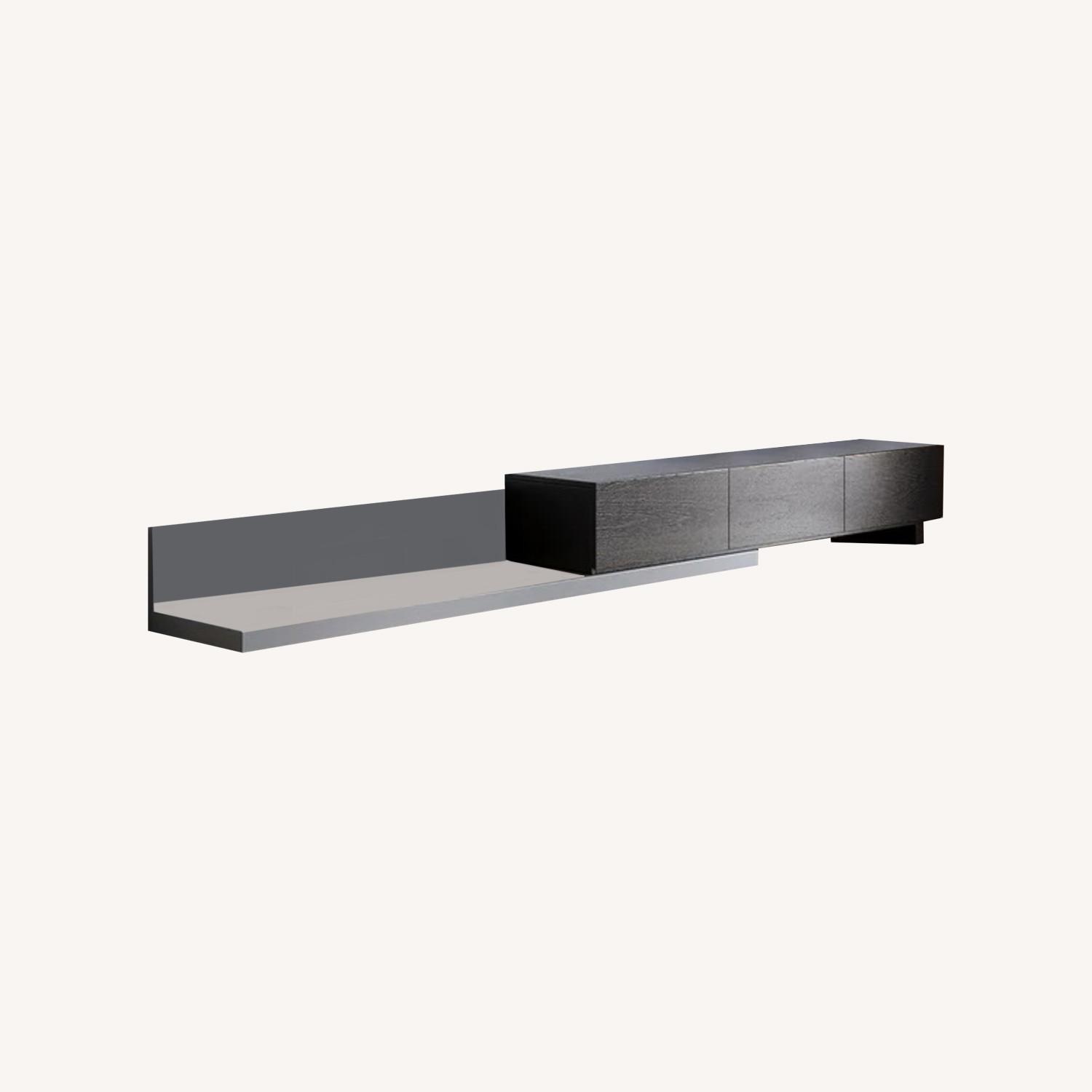 Extendable TV Stand Media Console with 3-Drawer - image-0