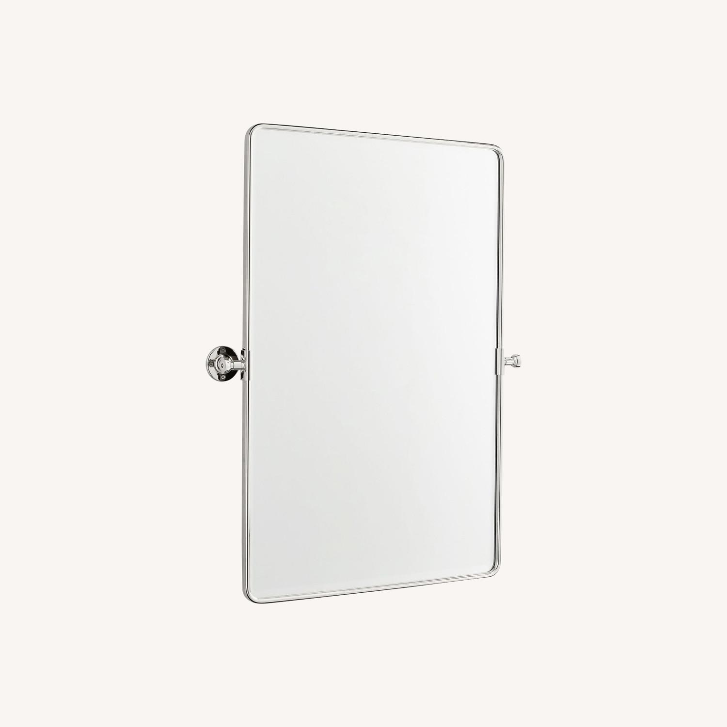 Pottery Barn Vintage Rounded Rectangle Pivot Mirror AptDeco