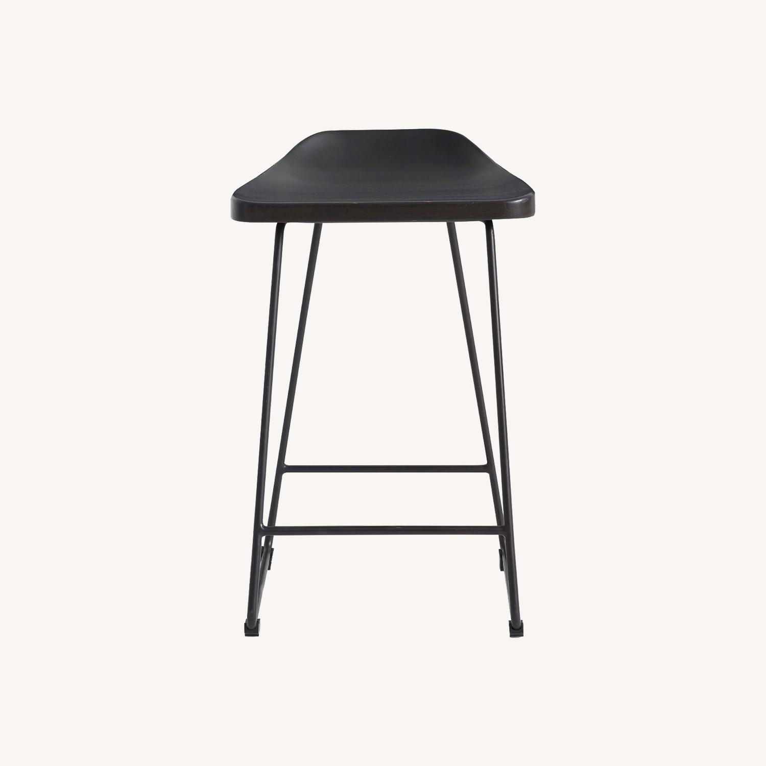 Pottery Barn Brenner Wood Stool - image-0