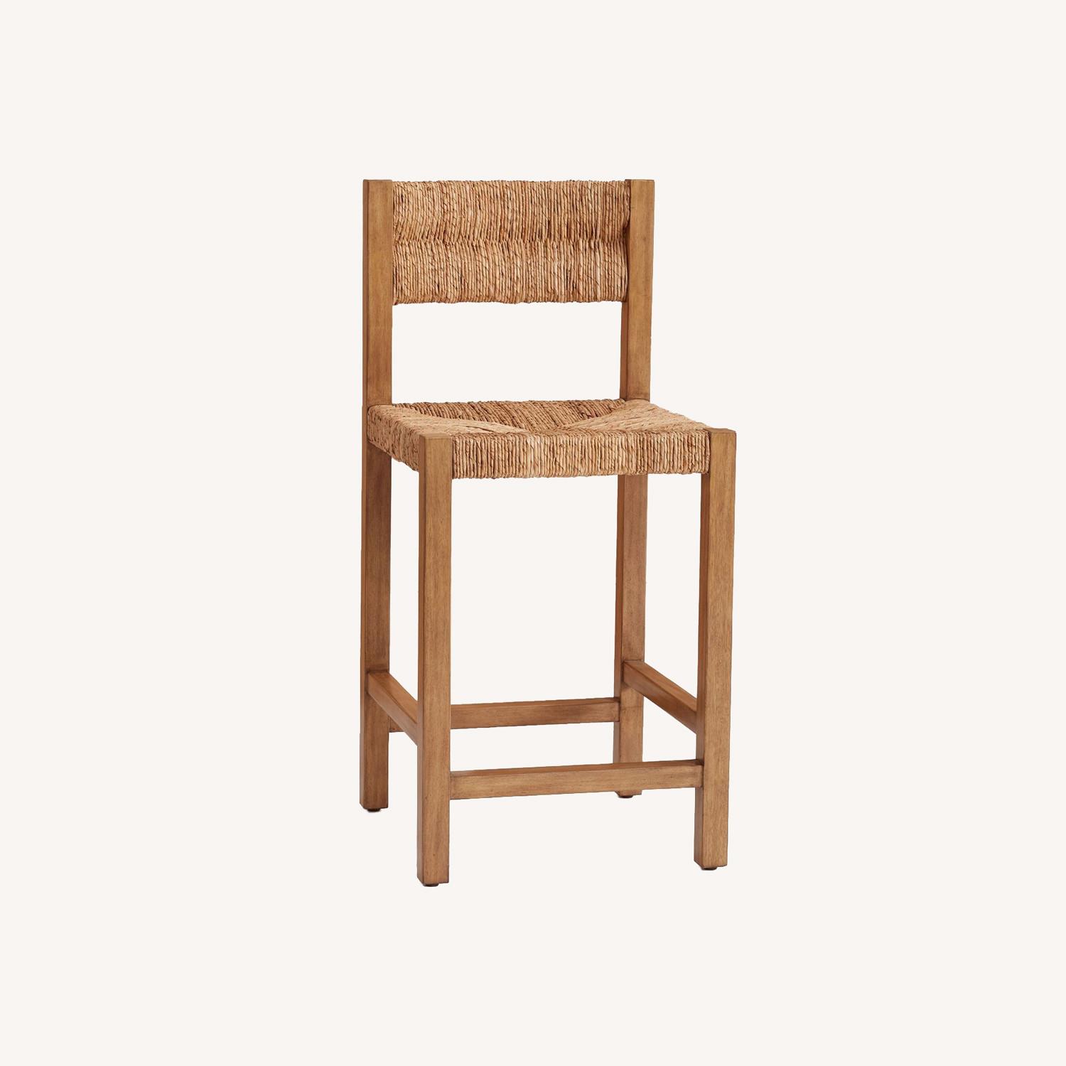 Pottery Barn Malibu Woven Stool - image-0