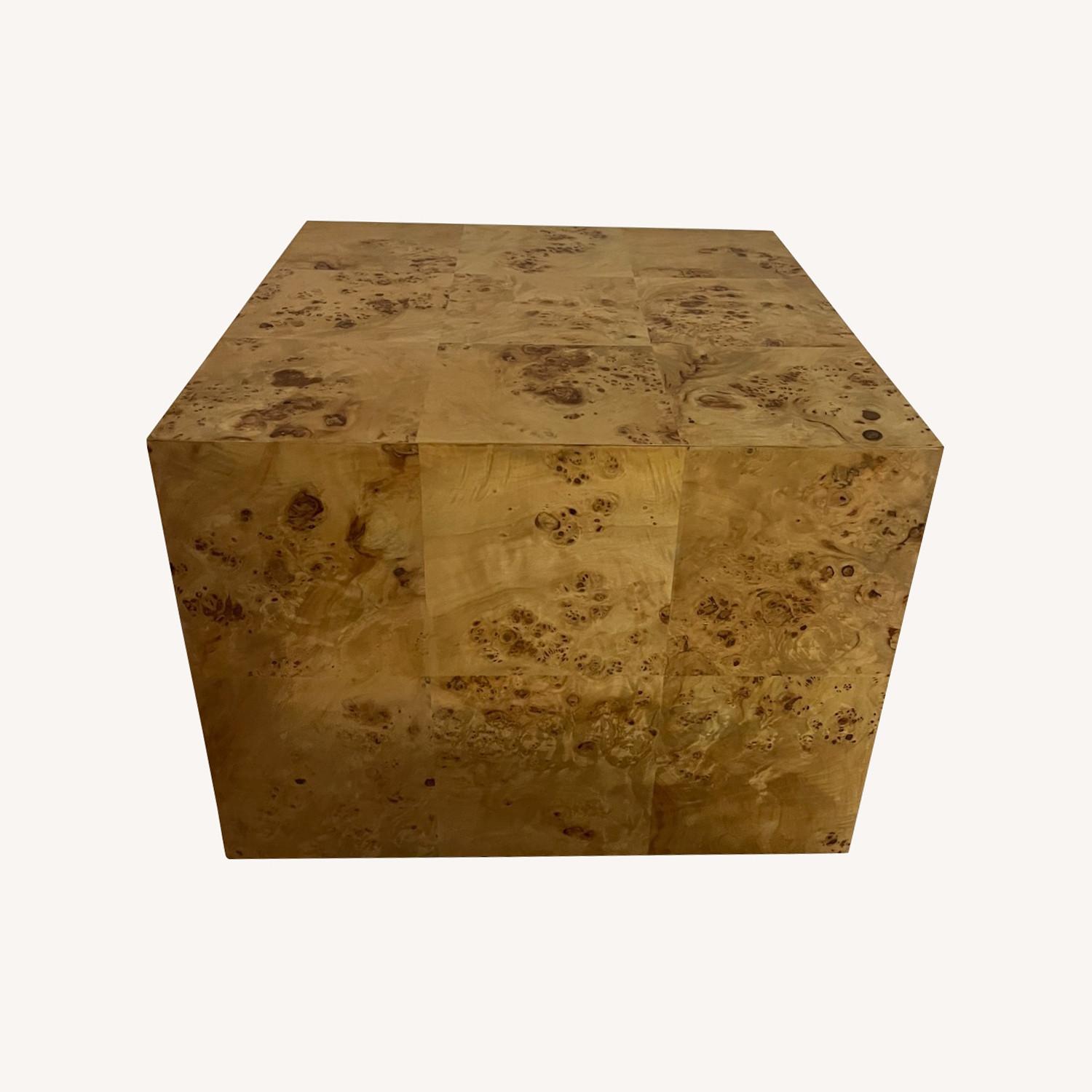 West Elm Volume Burl Wood Matching Side Table - image-0