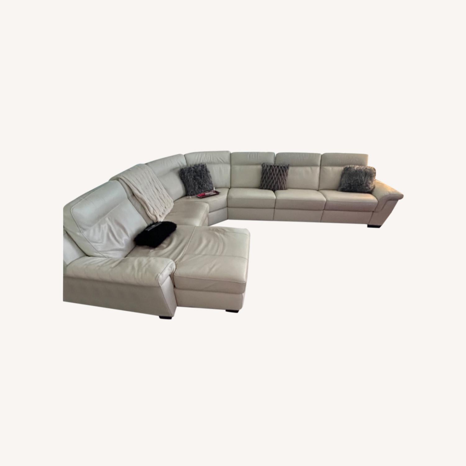 Maceys Julius leather Sectional AptDeco