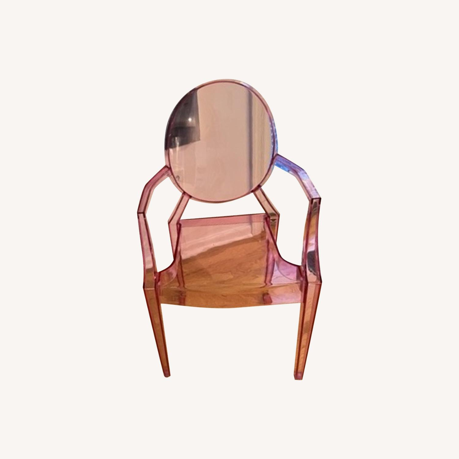 Modway Pink Acrylic Chairs - pair of 2 - image-0