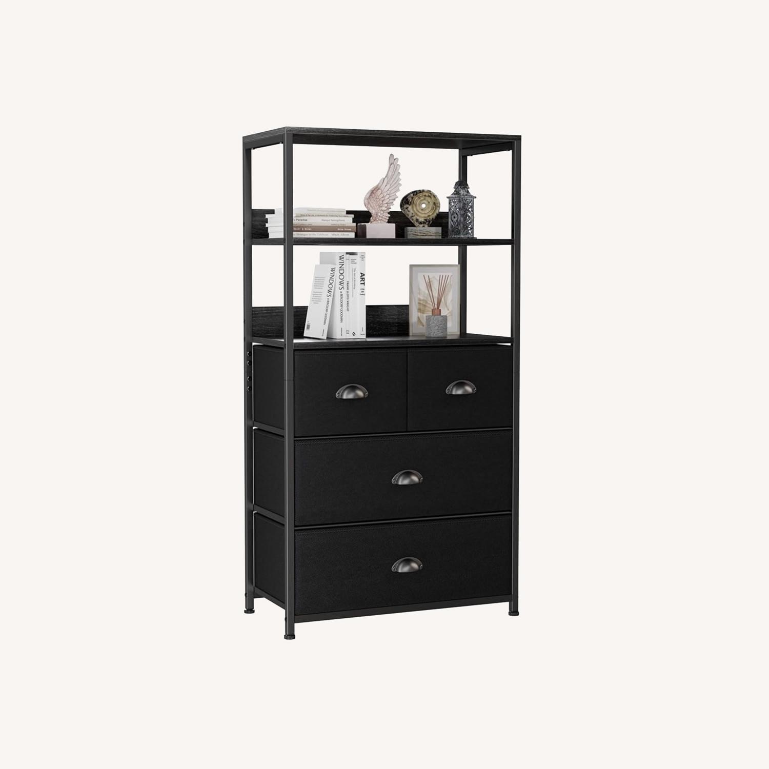 Black Short Bookcase AptDeco