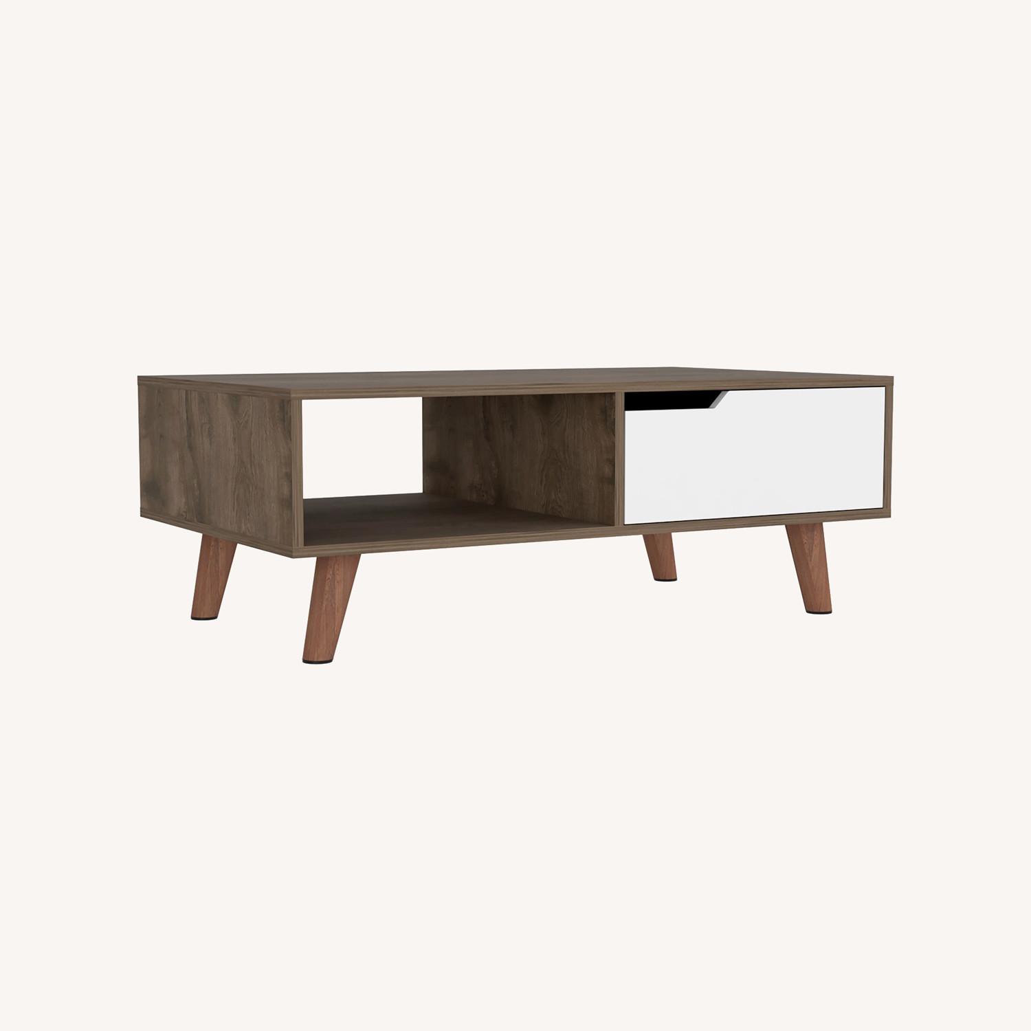 Coffee Table 2.0 Bull Dark Brown White - image-0