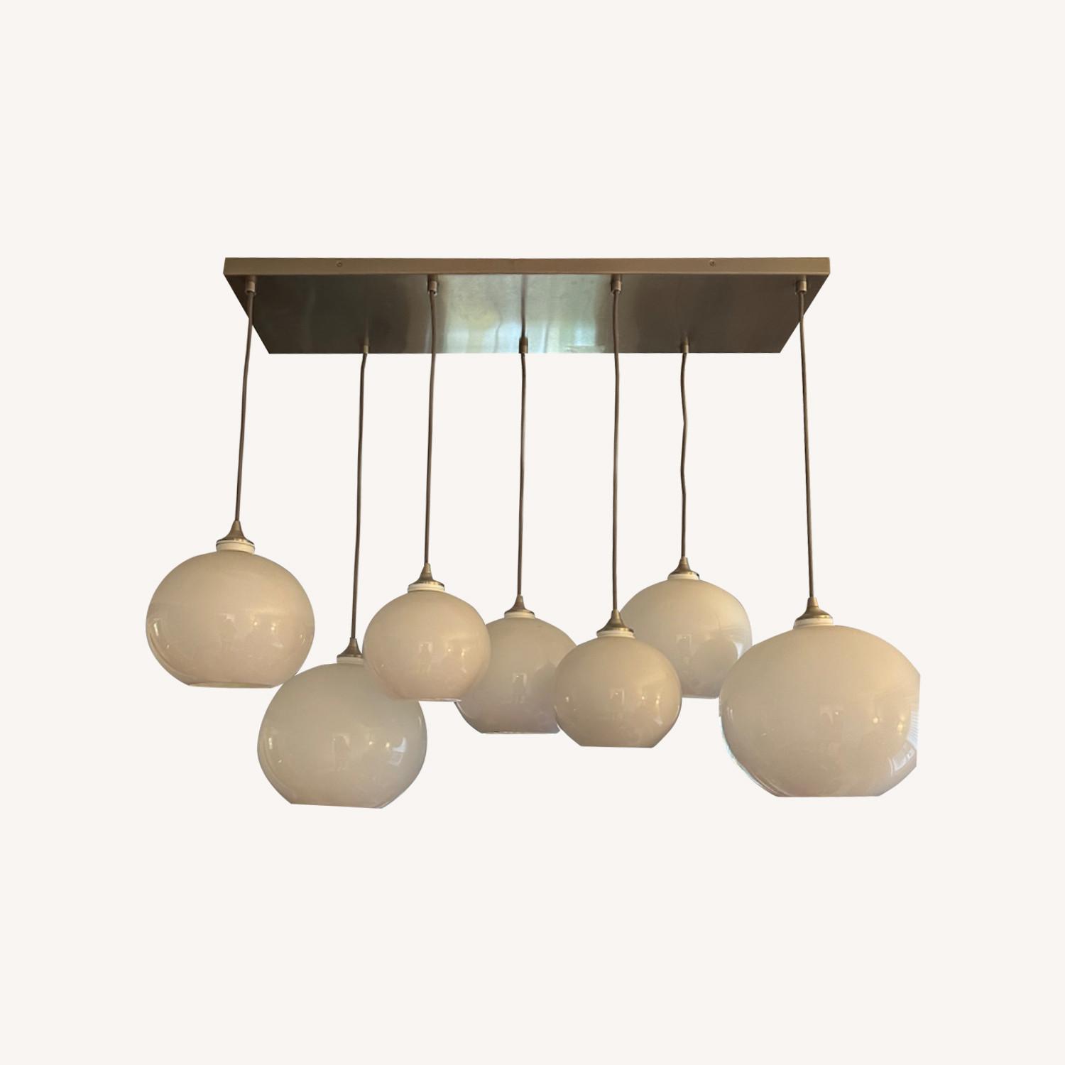 West Elm Glass Orb Chandelier - image-0