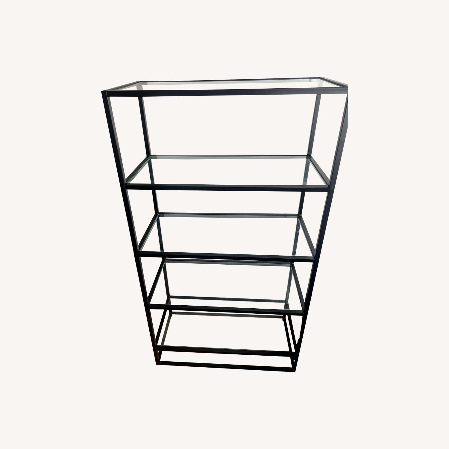 Glass Bookcase AptDeco