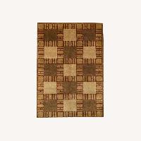 Luxury Modern Hand-Knotted Red 6x8 Rug