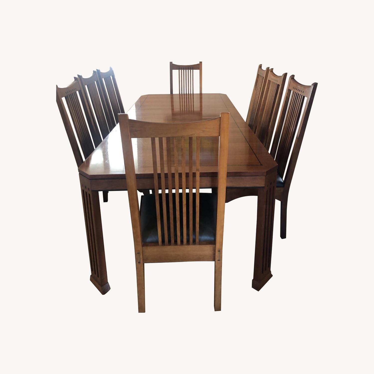 Stickley Cherry 21st Century Table / 8 Chairs - image-0