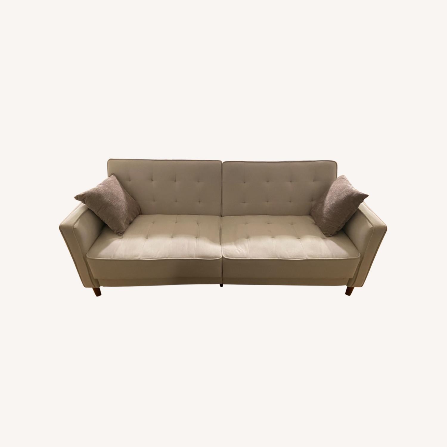 Beige Sofa Bed - image-0