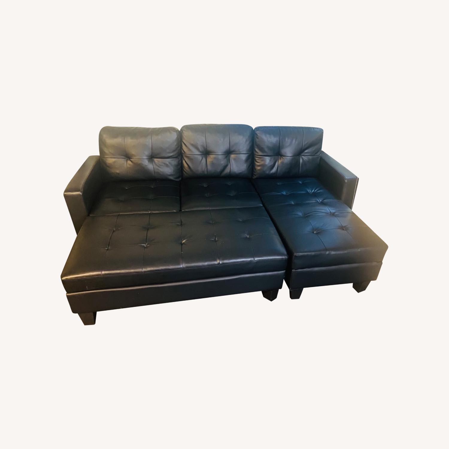 Walmart Sectional Sofa with Ottoman - image-0