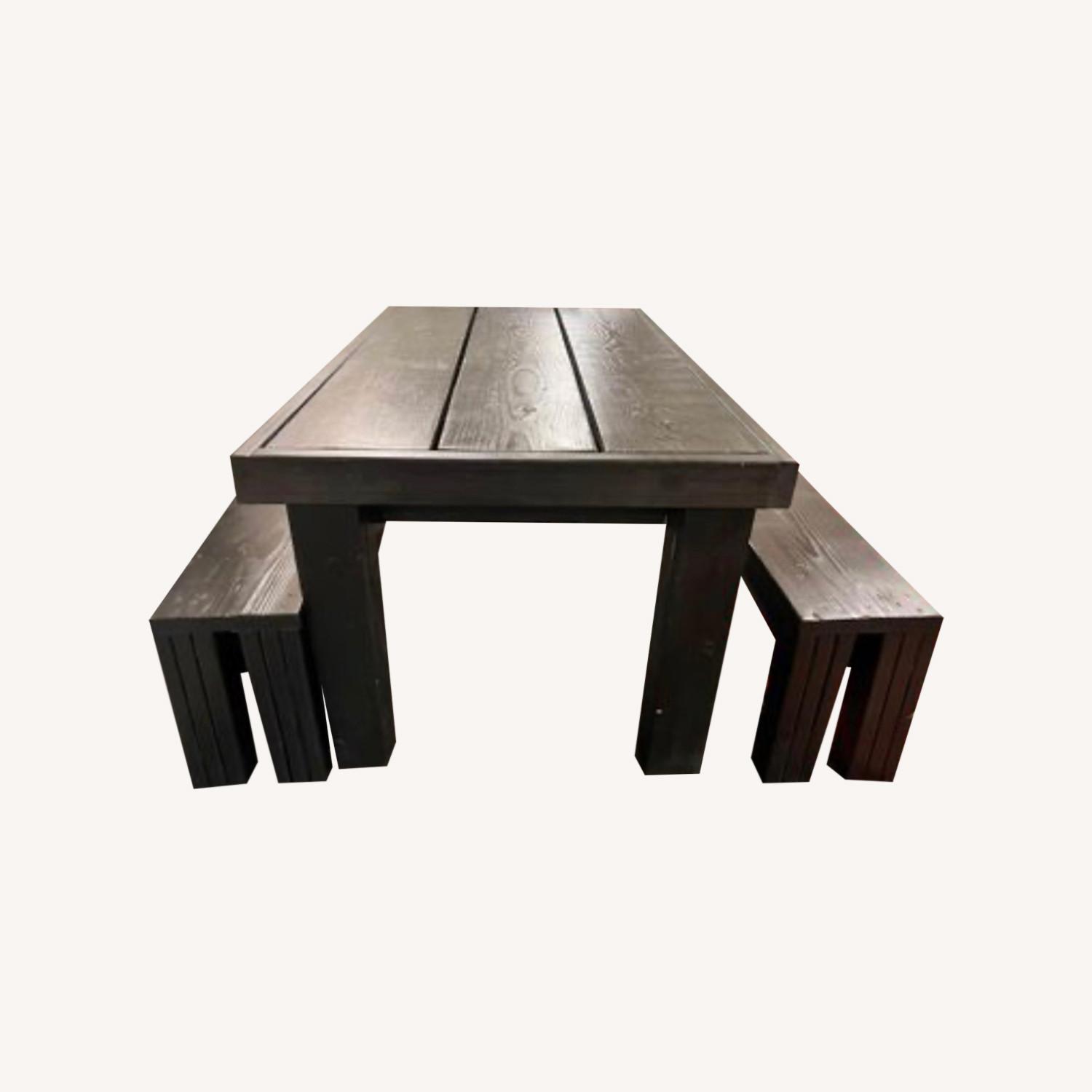 Custom Farm Table & Benches - image-0