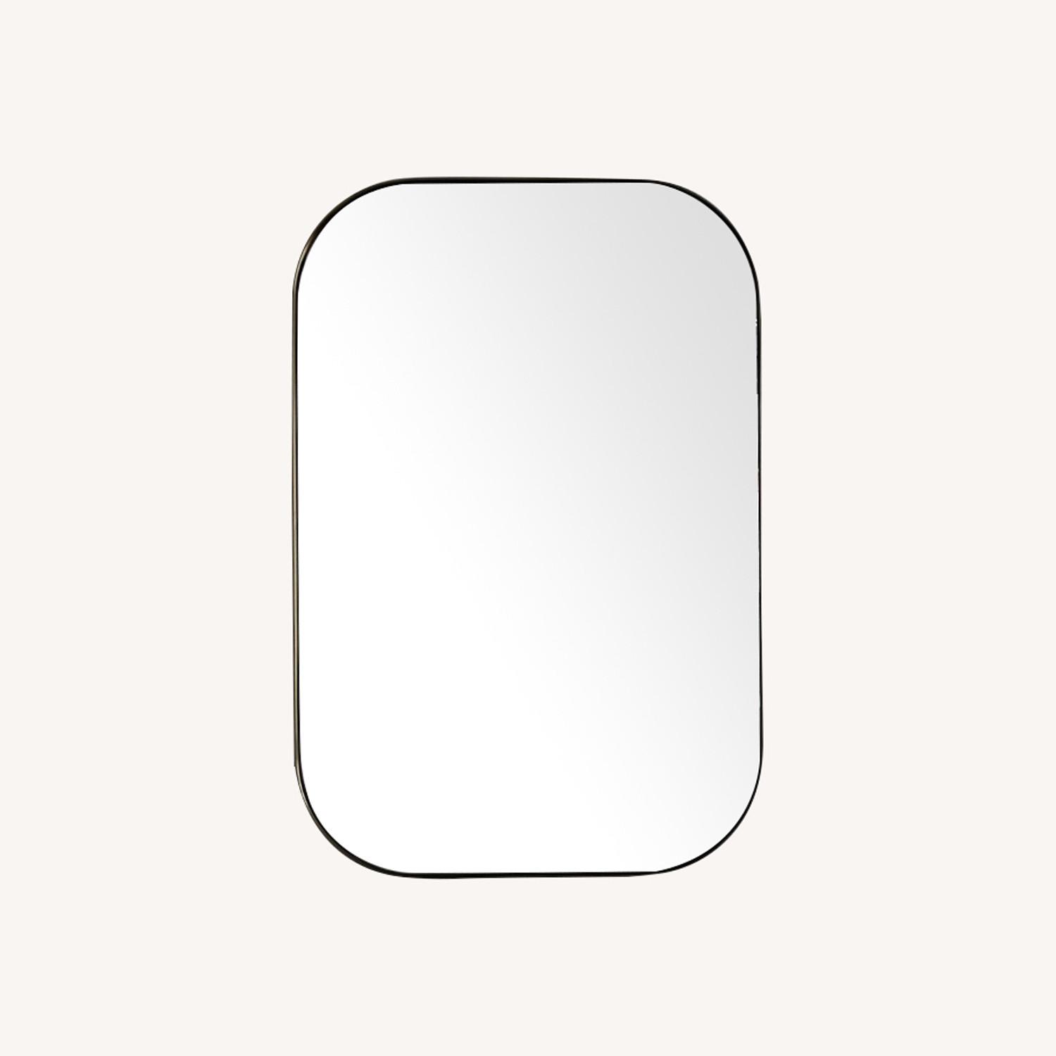 Crate and Barrel Brass Mirror Set of 2 AptDeco