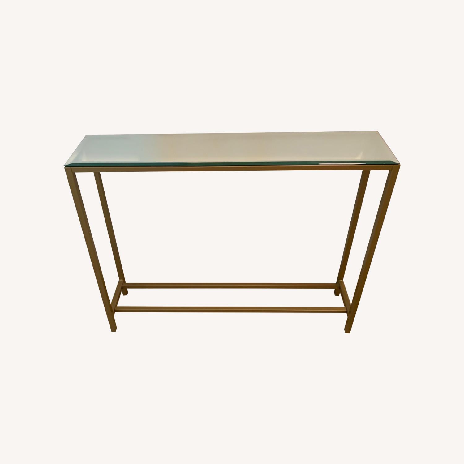 Glass Console Entryway Table - image-0