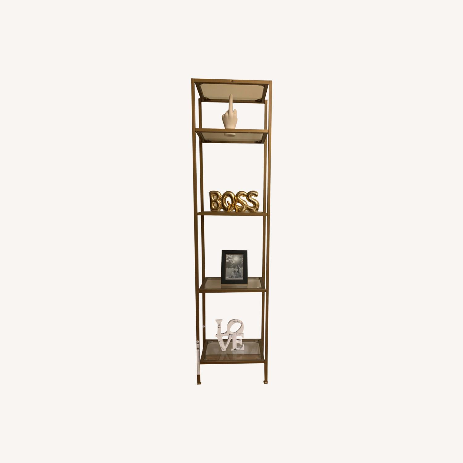 World Market Gold Etargere Shelf AptDeco