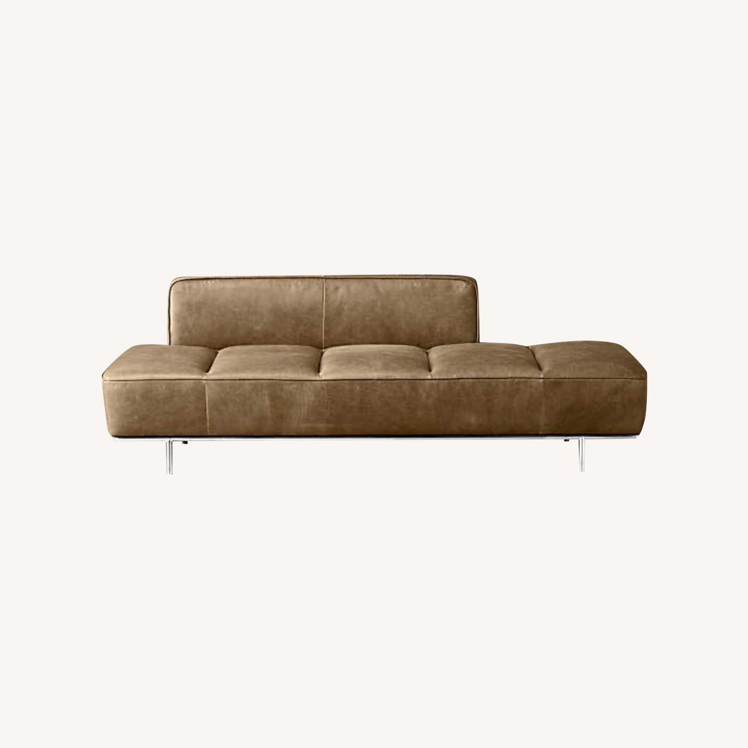 CB2 Leather Daybed - image-0