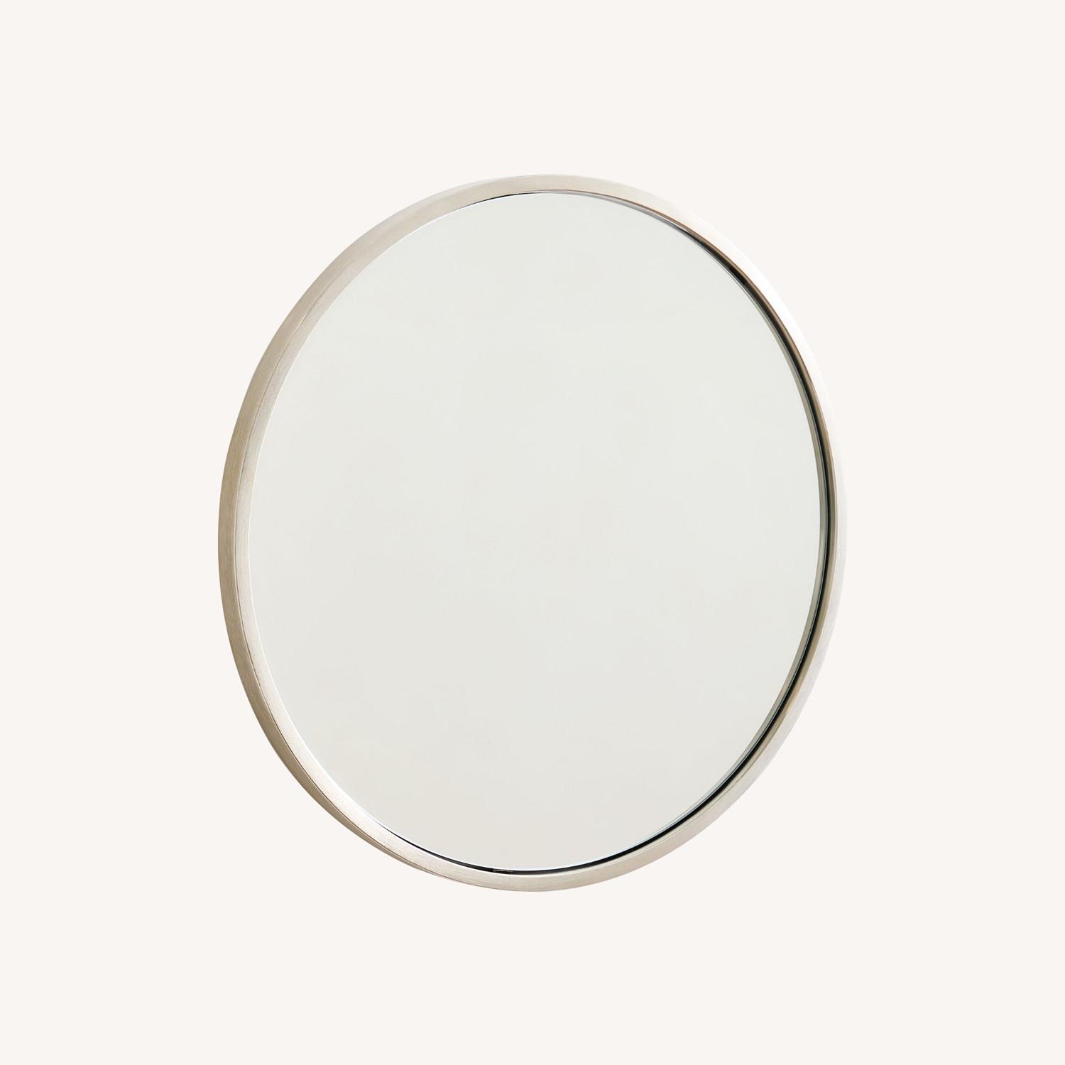 West Elm Metal Frame Round Mirror - image-0