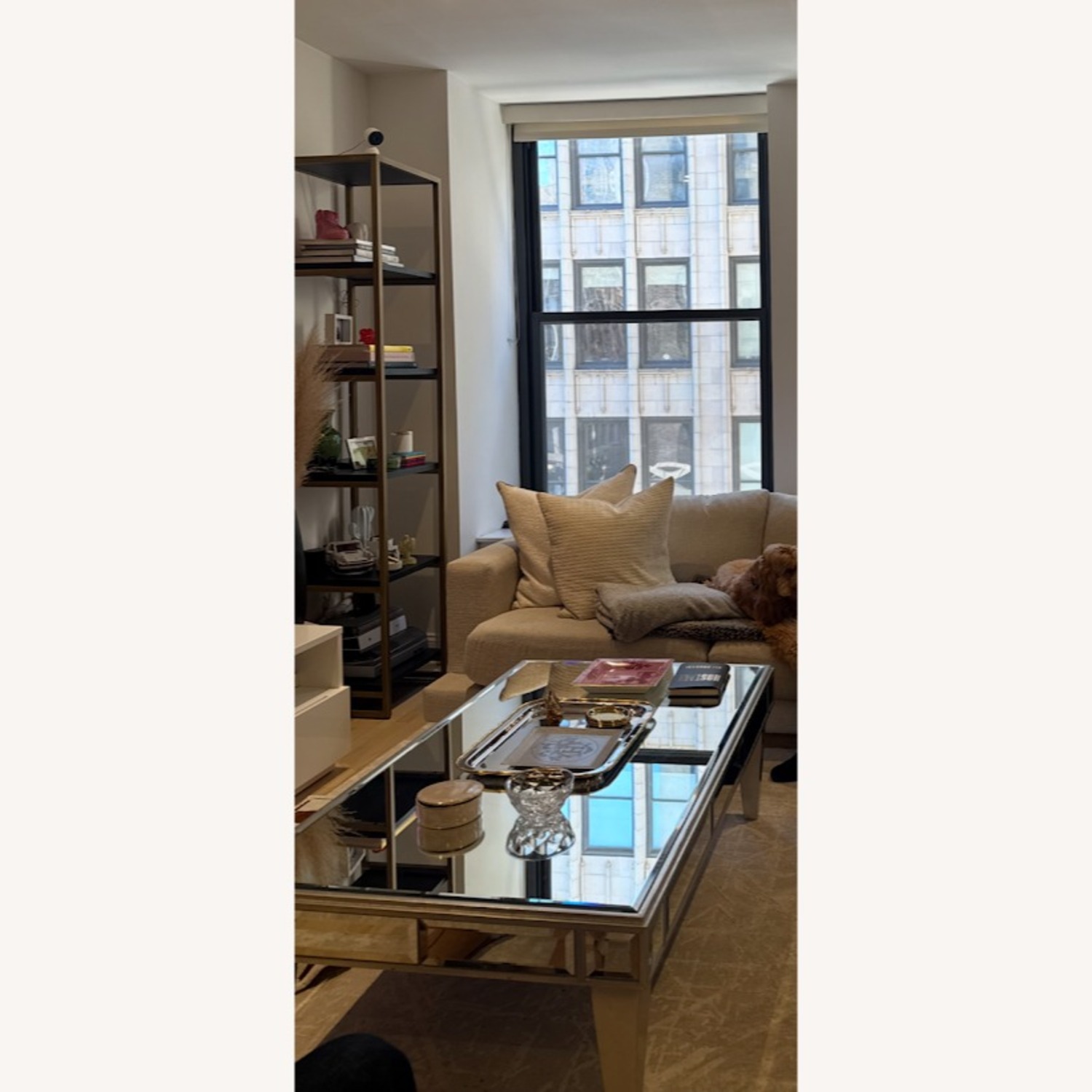 Mirrored Rectangular Coffee Table - image-4