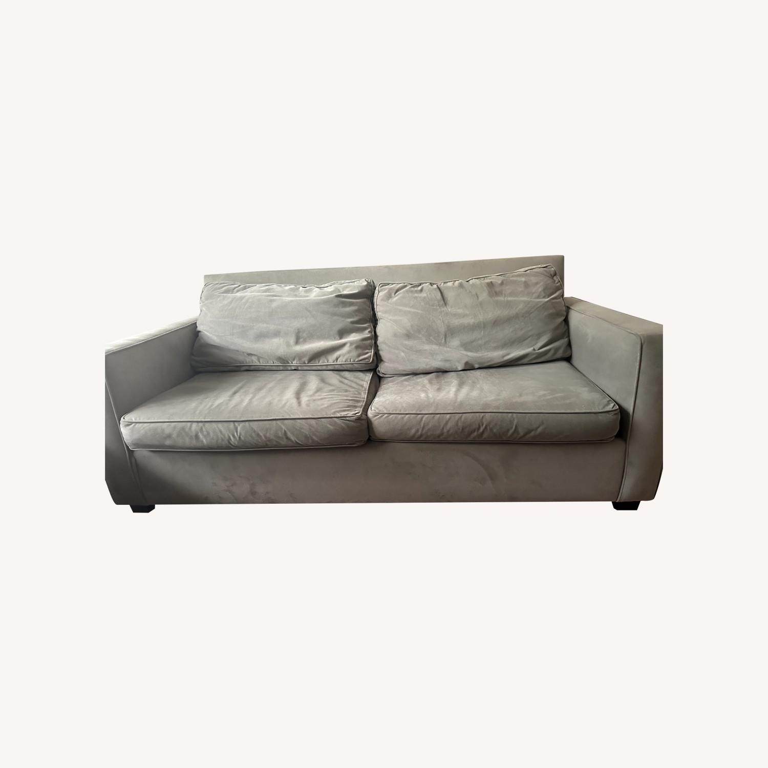Grey West Elm Sofa - image-0
