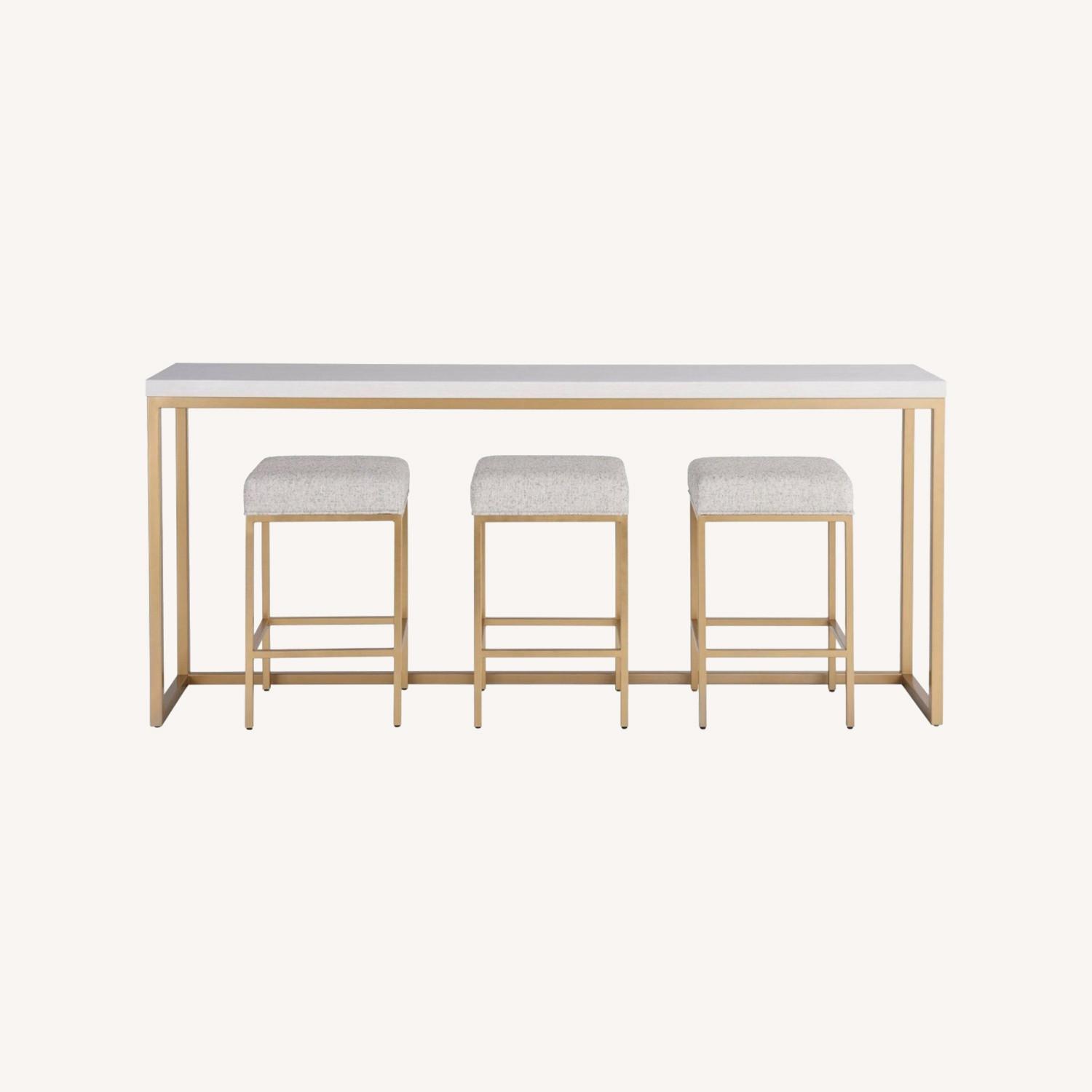 Console Table & Stools - image-0