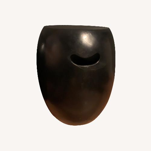 Used Black Lacquer Wood Drum Side Tables for sale on AptDeco