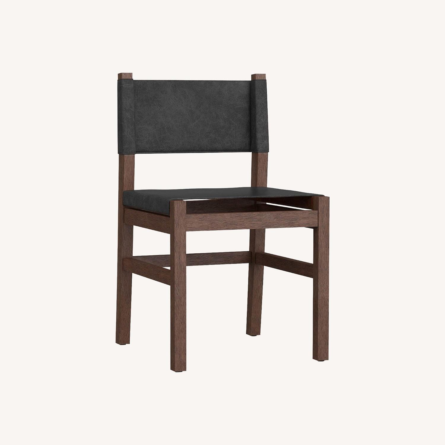 Pottery Barn Segura Leather Dining Chair - image-0