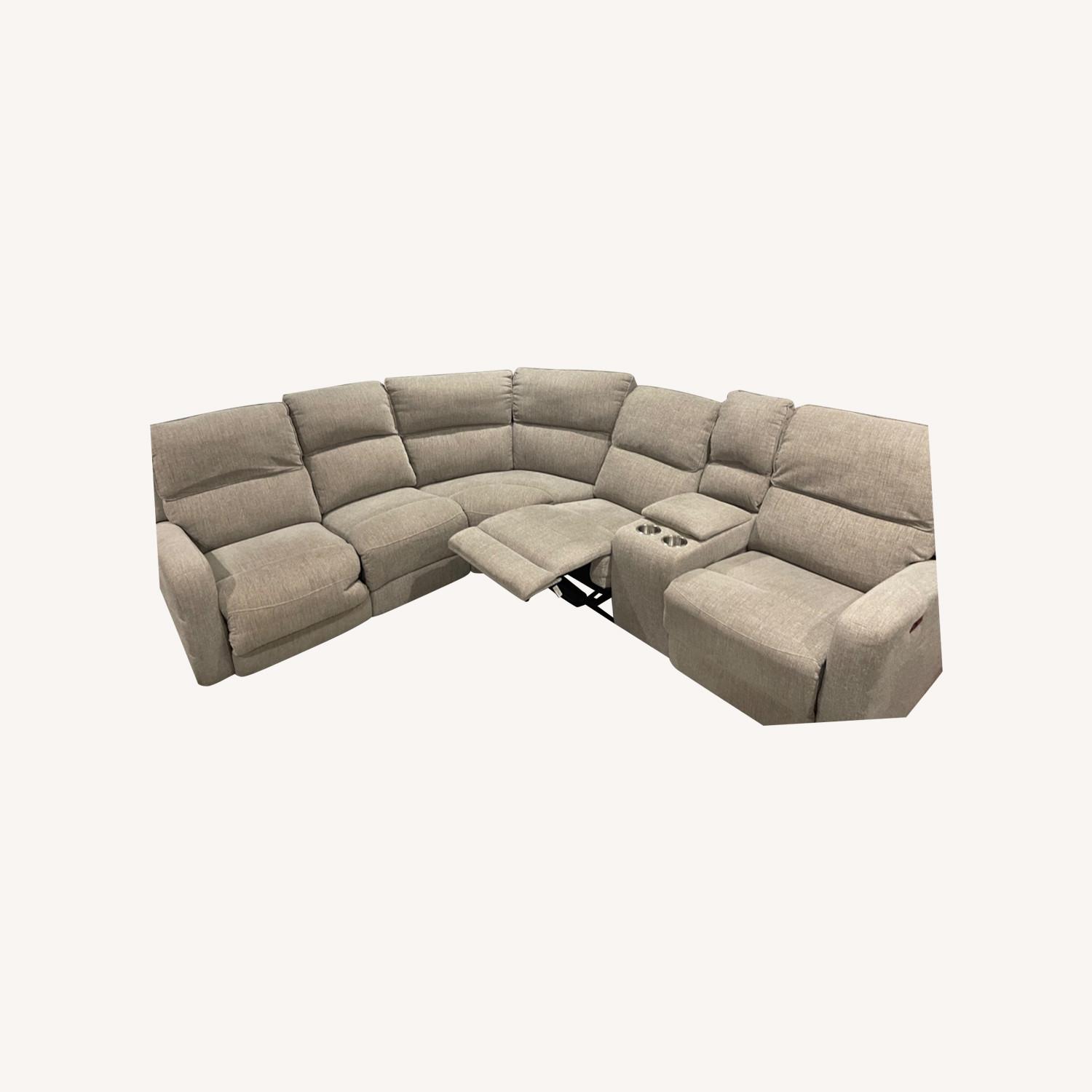 Raymour & Flanigan Everitt Chenille 3-pc. Power Sectional - image-0