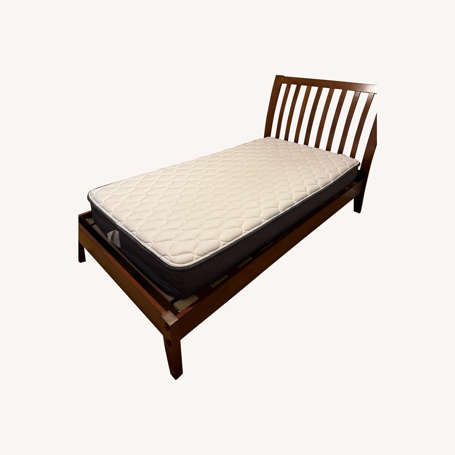 Mancini's Sleepworld Nutmeg Platform Twin bed - image-0