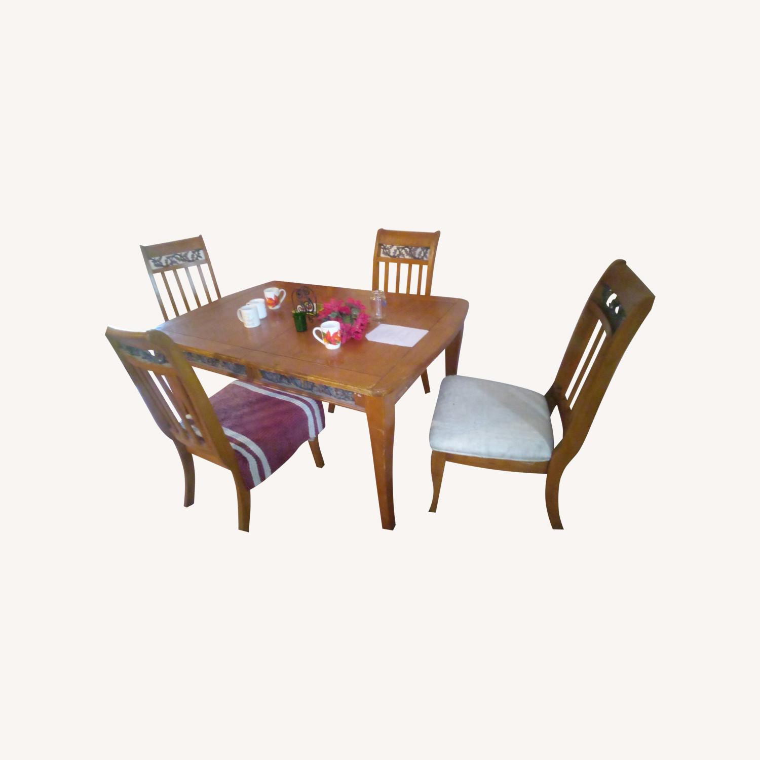 Solid Wood Dining Set - image-0