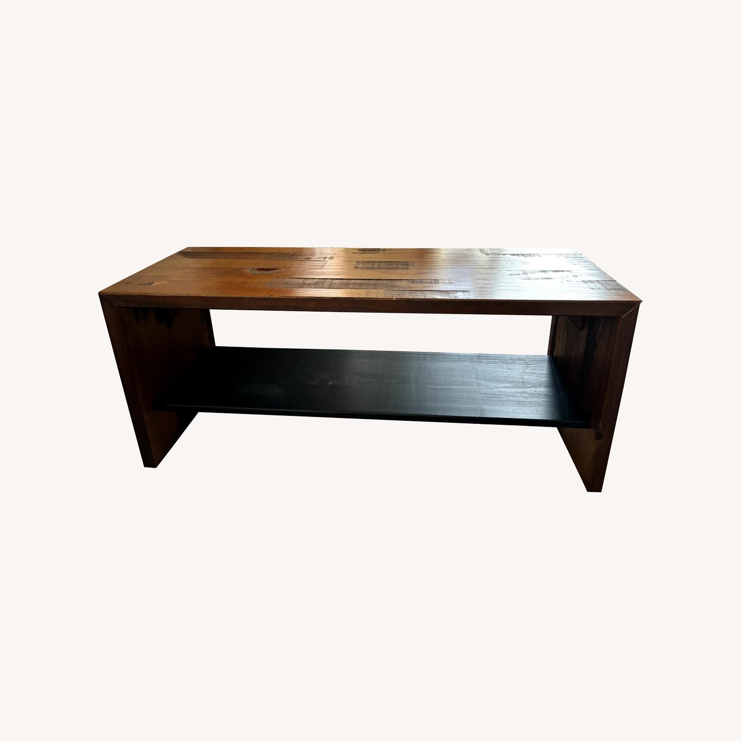 42 Solid Wood Shoe Storage Bench - image-0