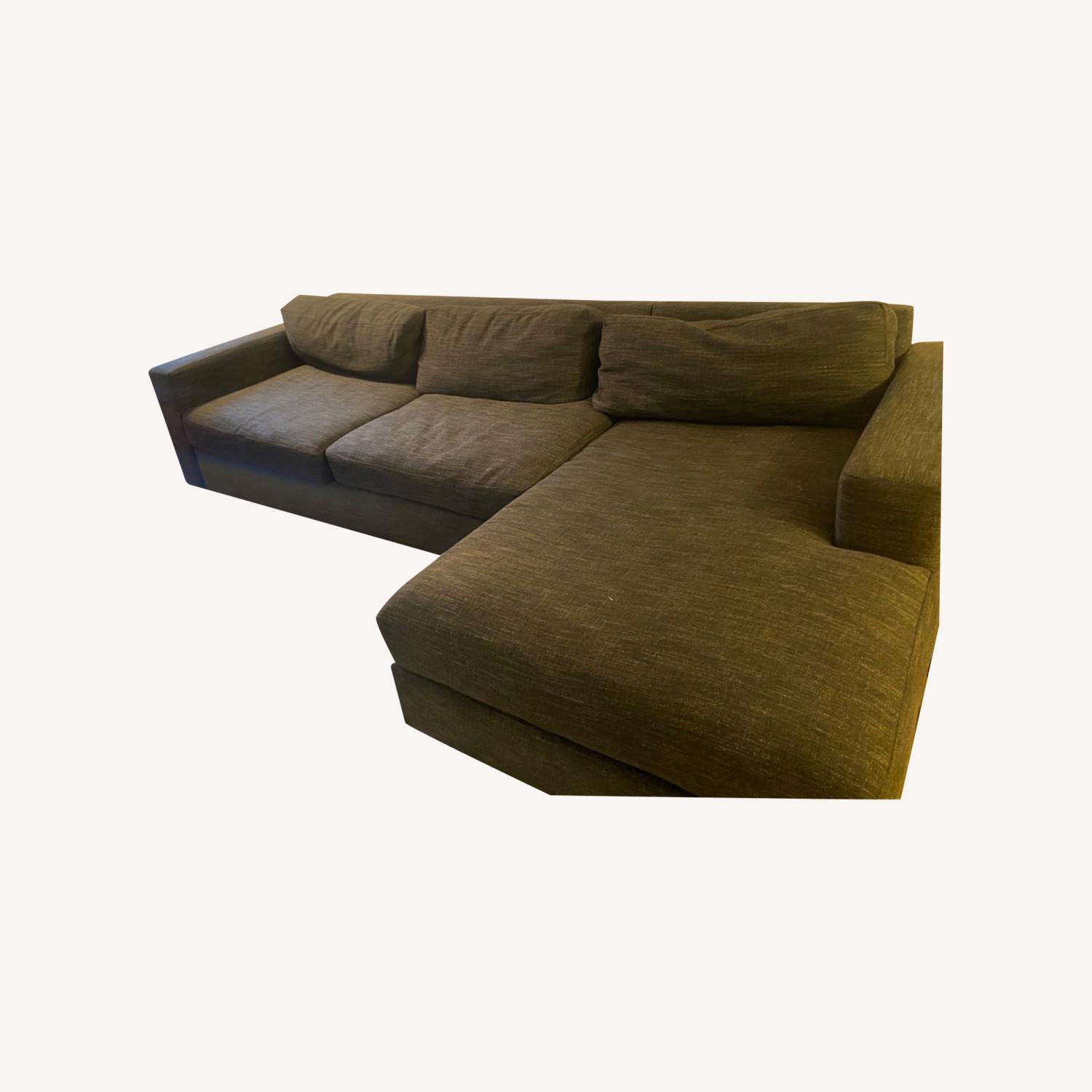 West Elm Urban Two Piece Chaise Sectional - image-0
