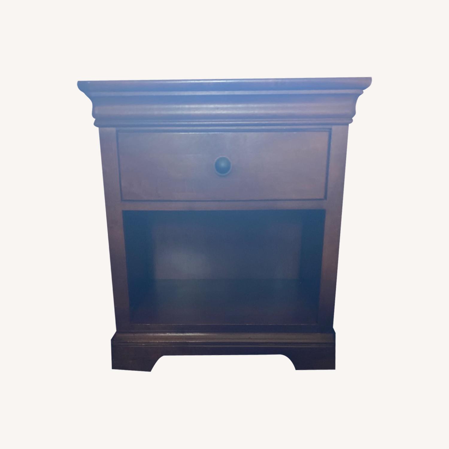 Set of Cherry Nightstands with Drawer - image-0