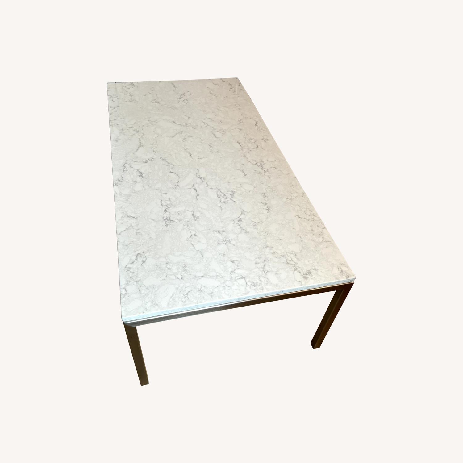 Room & Board Parsons Coffee Table (Marbled White Quartz) - image-0