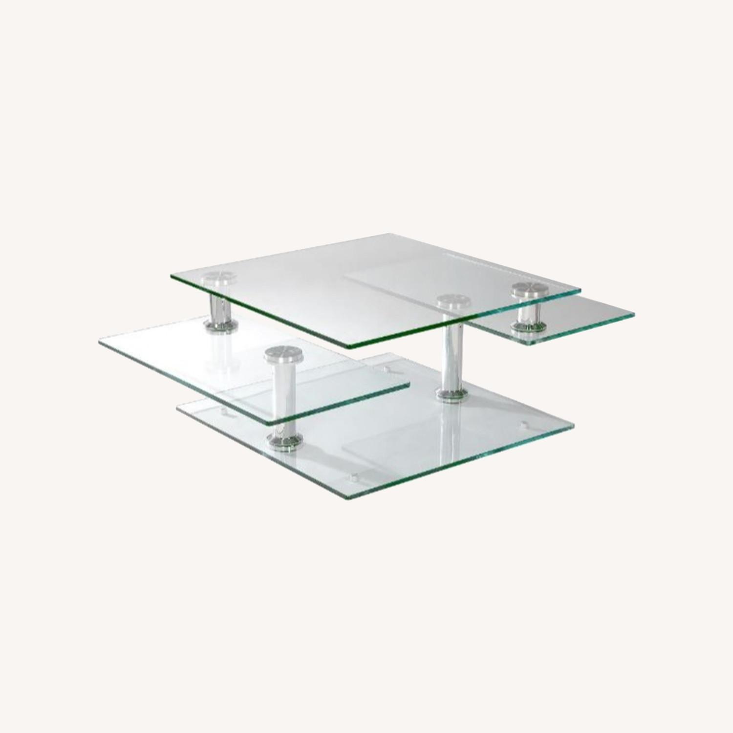 Modani Contemporary Glass Coffee Table - image-0