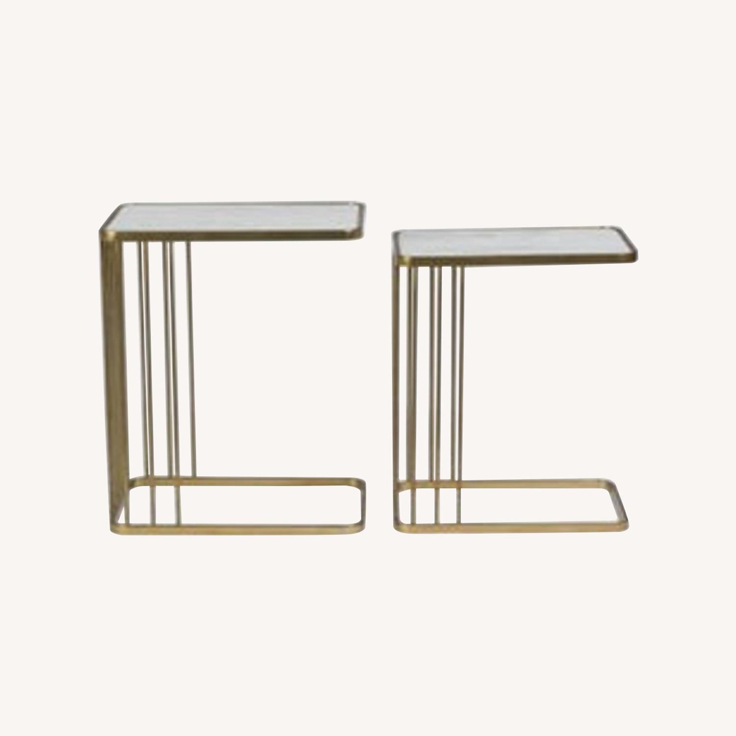 Burke Decor Retro Marble Nesting Tables - image-0