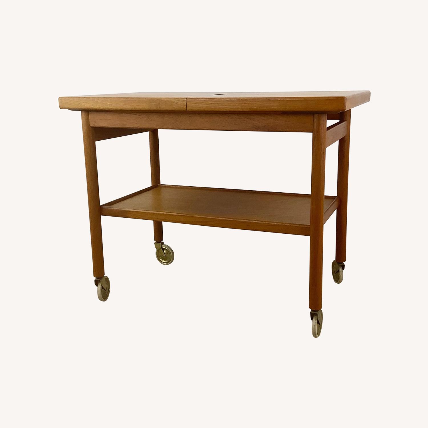 Vintage Teak Bar Cart by Kurt Stervig - image-0