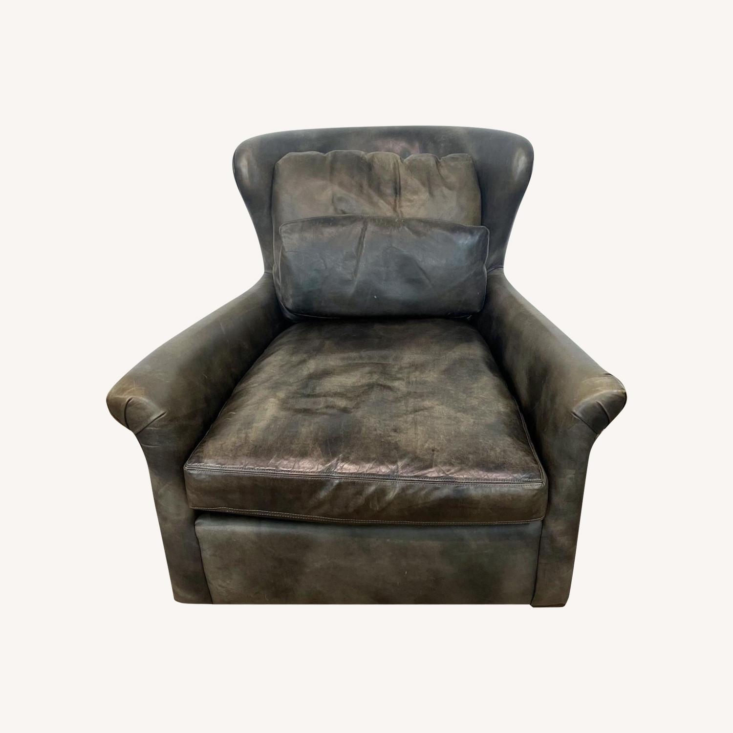 Restoration Hardware Belgian Classic Roll Arm Chair - image-0