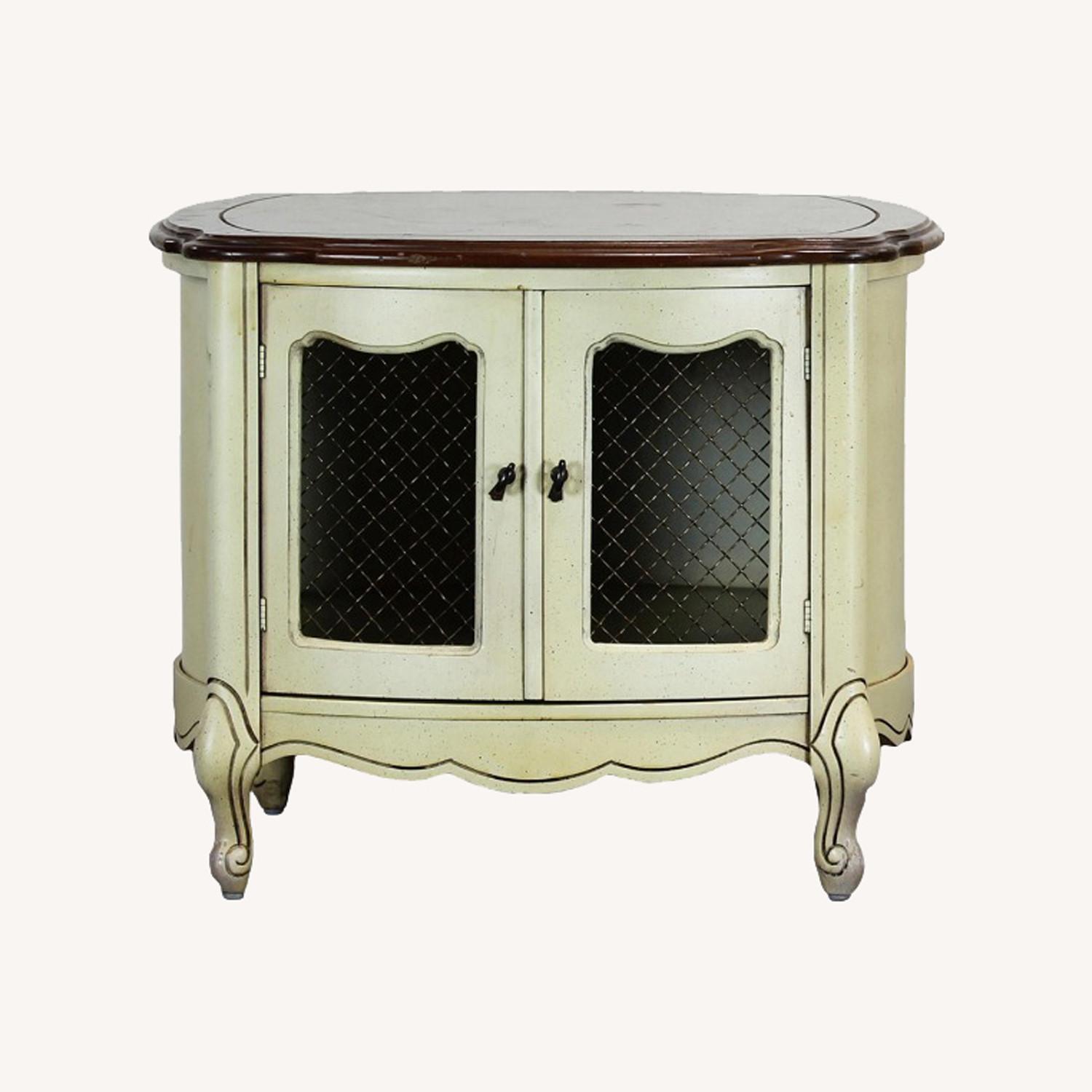 Round Side Tables With Walnut Tops - image-6