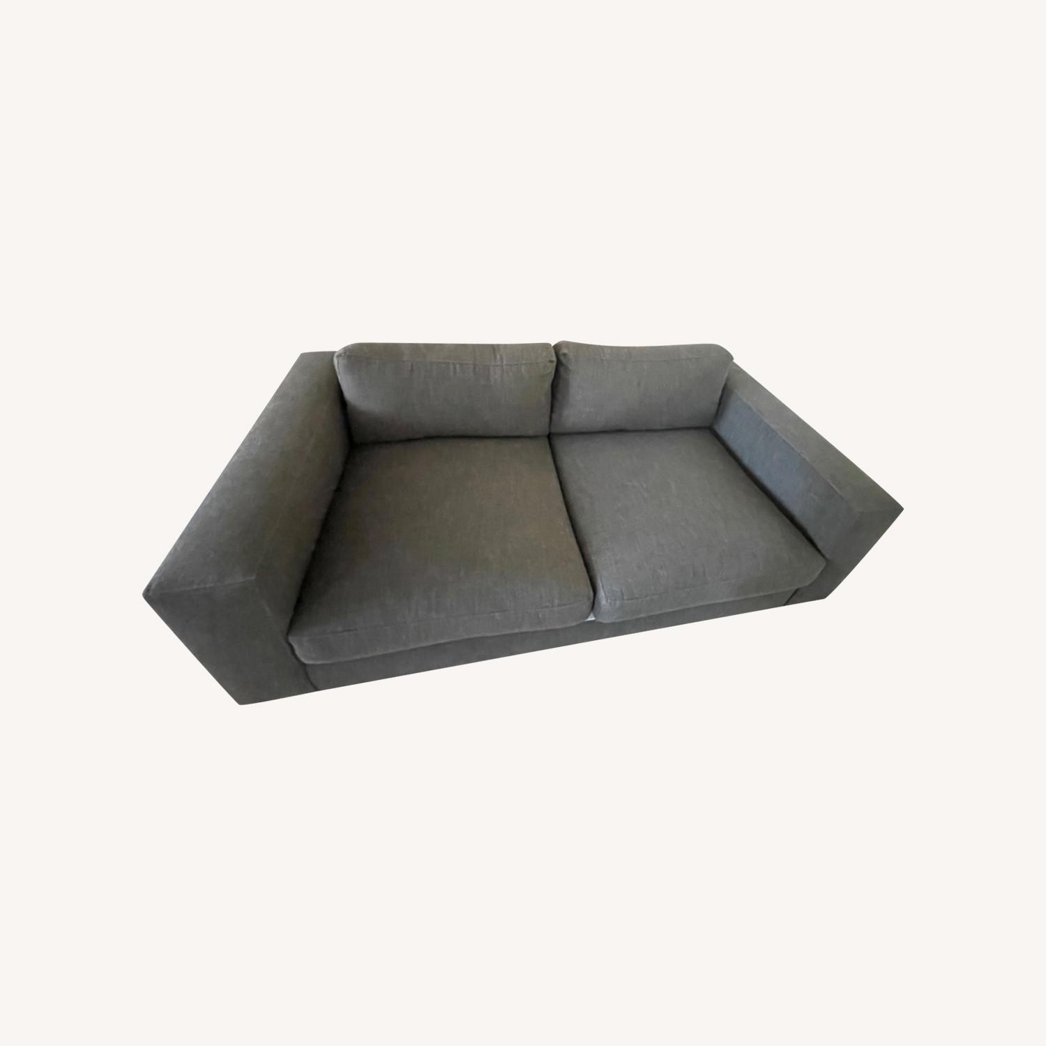 Crate & Barrel Oceanside Wide Arm Apartment Sofa - image-0