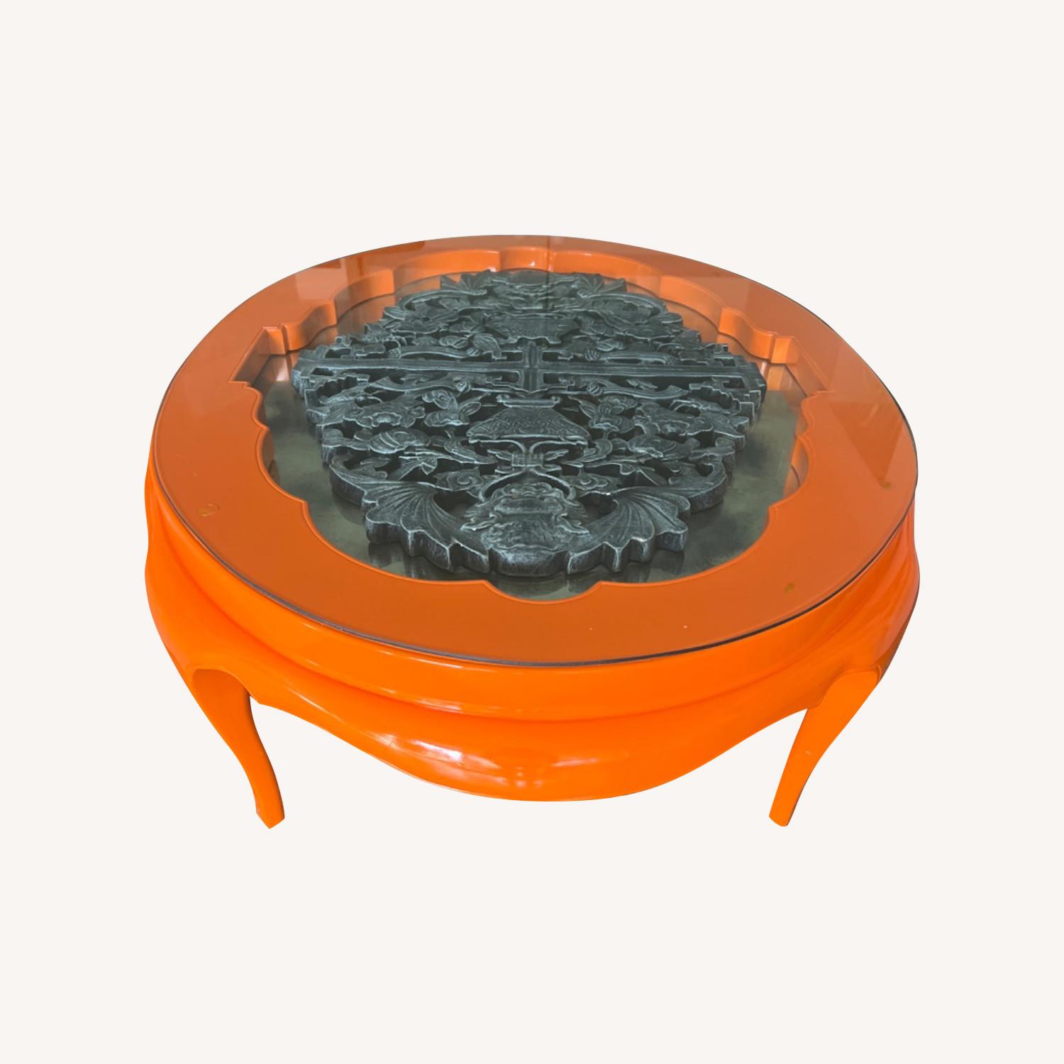 Vintage Chinese Lacquered Coffee Table - image-0