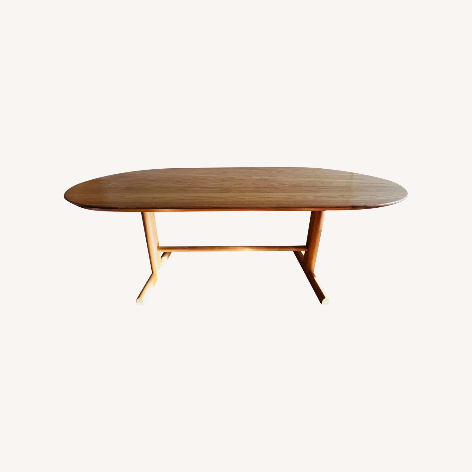 West Elm Oval Wood Dining Table - image-0