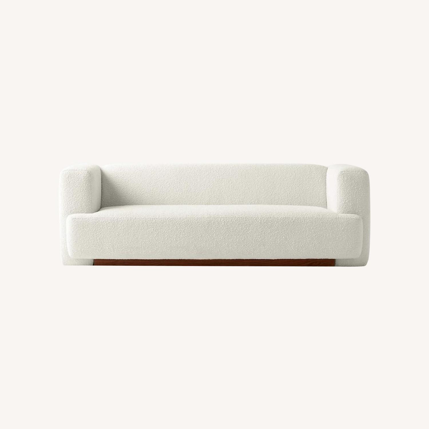 CB2 LF Terrain Ivory Sofa Boucle - image-0