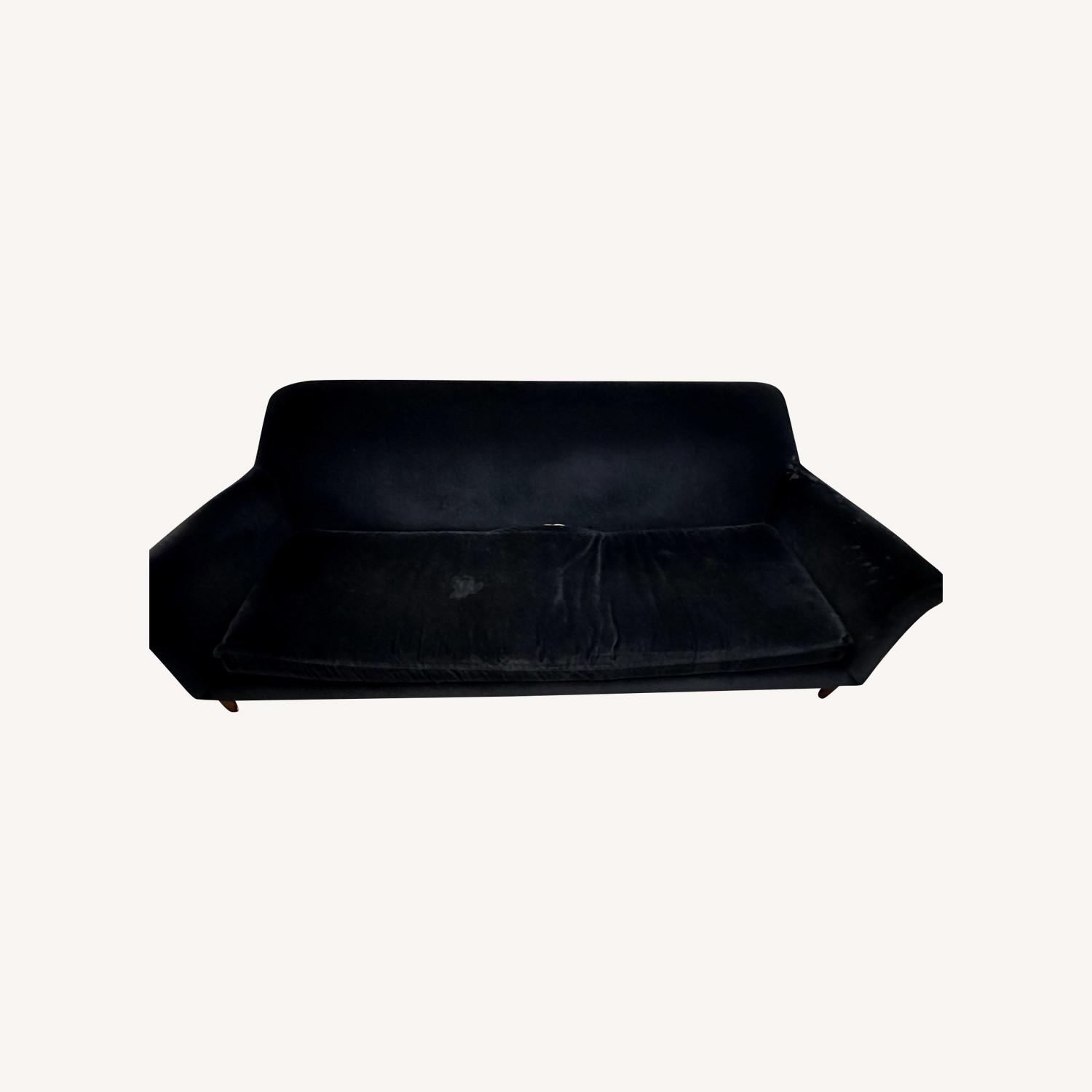 Crate & Barrel - Velvet Sofa - image-0