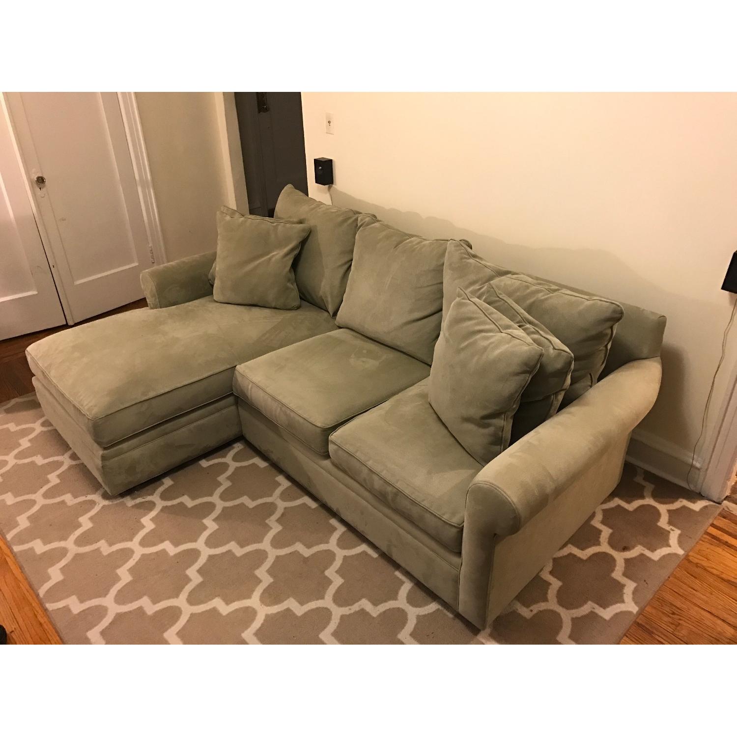 Macy's Doss 2 Piece Fabric Microfiber Sectional w/ Chaise - image-2