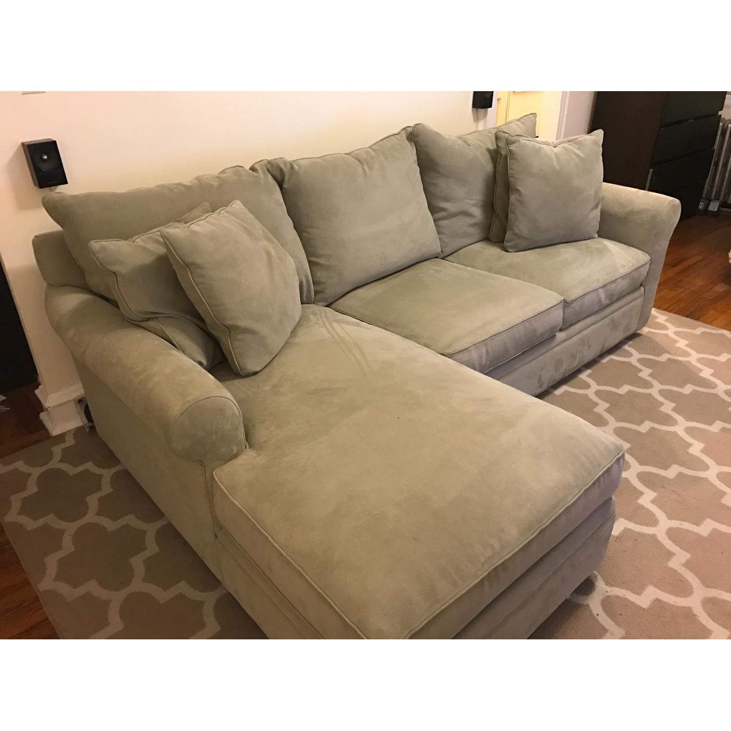Macy's Doss 2 Piece Fabric Microfiber Sectional w/ Chaise - image-3
