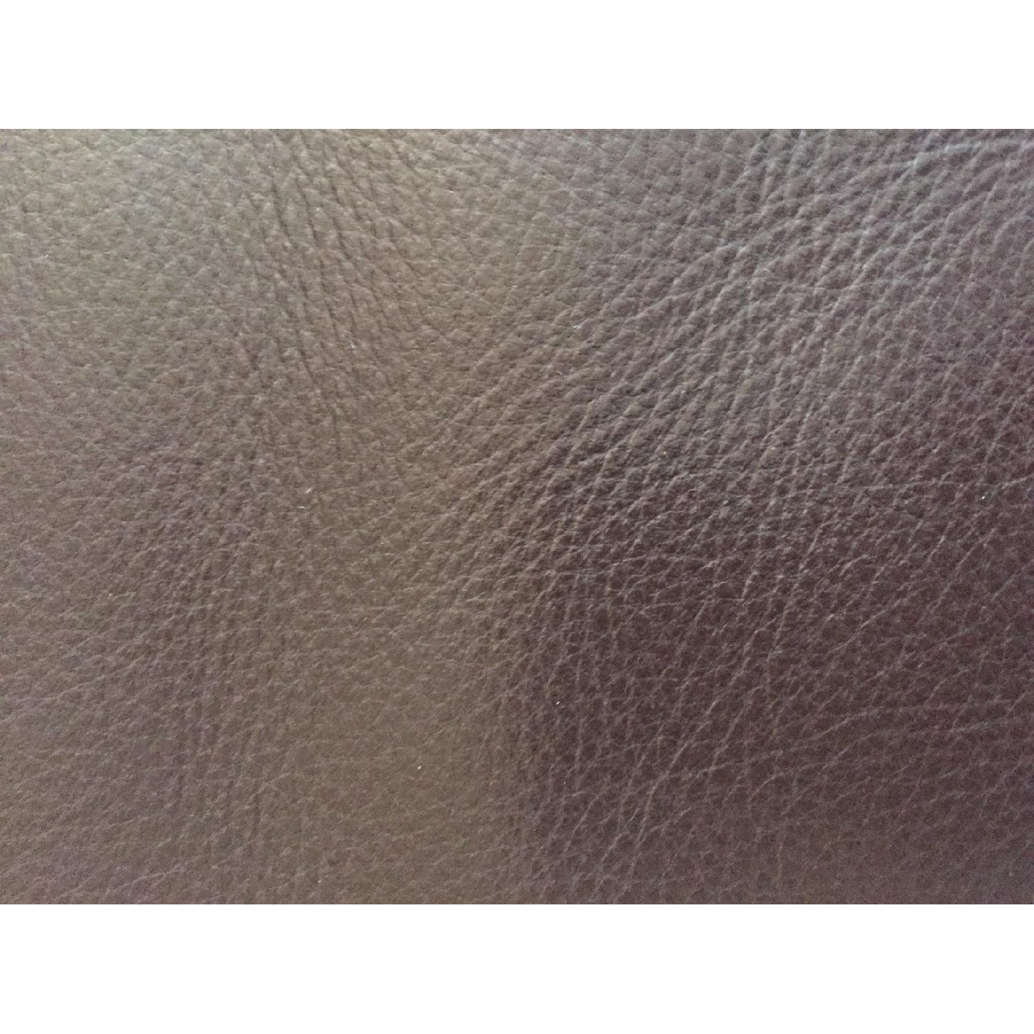 Raymour & Flanigan Cindy Crawford Maglie Brown Leather Sectional - image-5