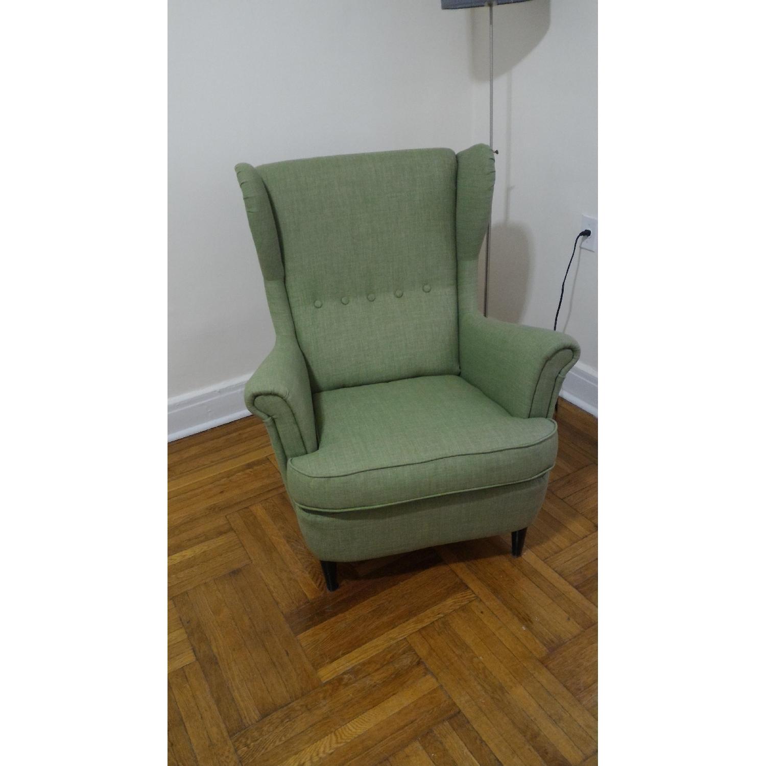 Ikea Strandmon Wing Chair & Ottoman - image-7