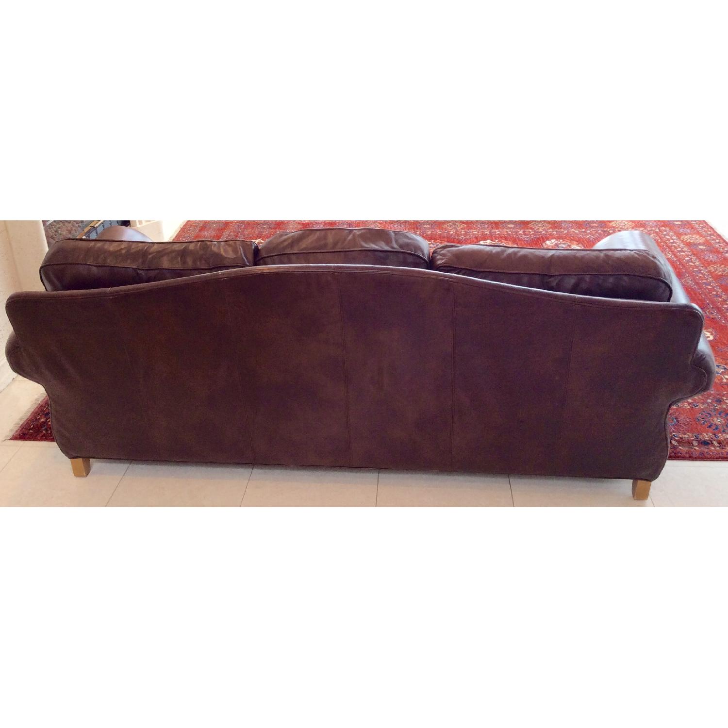 Ethan Allen Whitney Leather Sofa - image-4