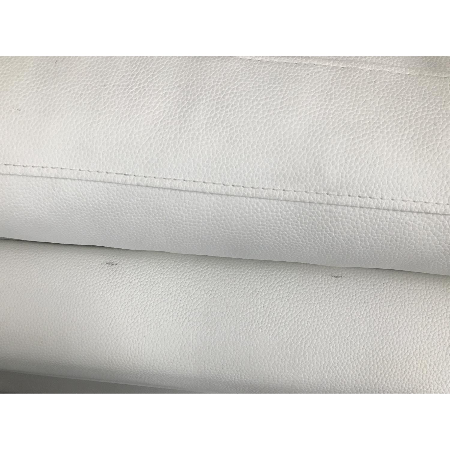 White Italian Leather Sectional - image-6