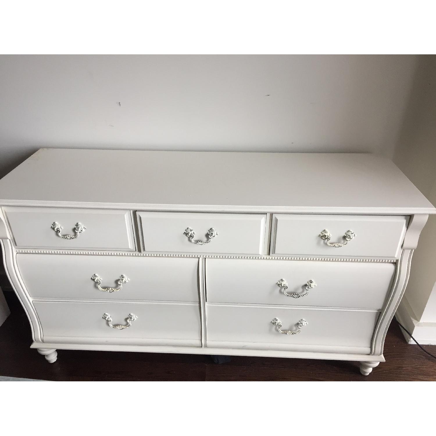 Stanley Furniture White Wooden Dresser - image-1
